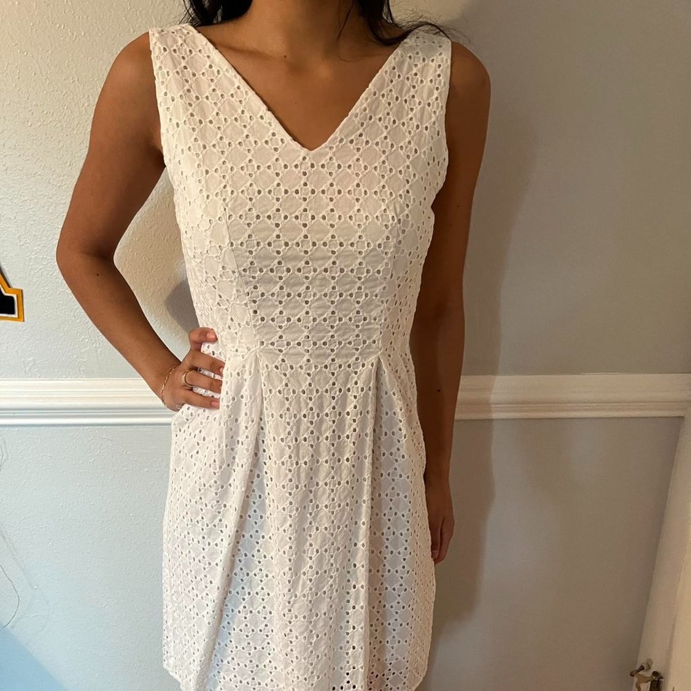 White dress banana republic